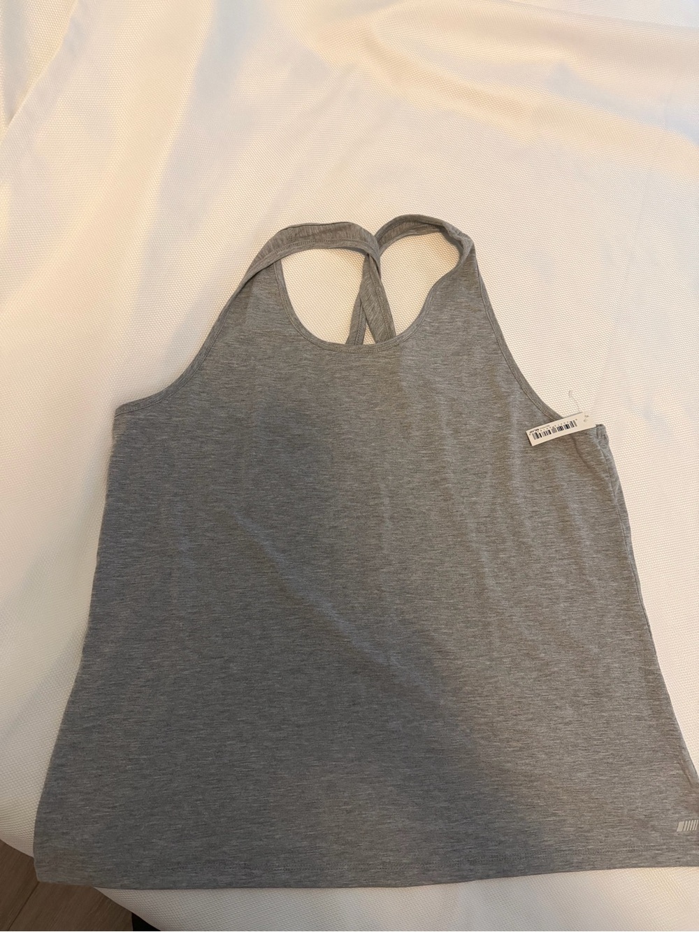 Amazon Essentials Gray Crossback Tank Top